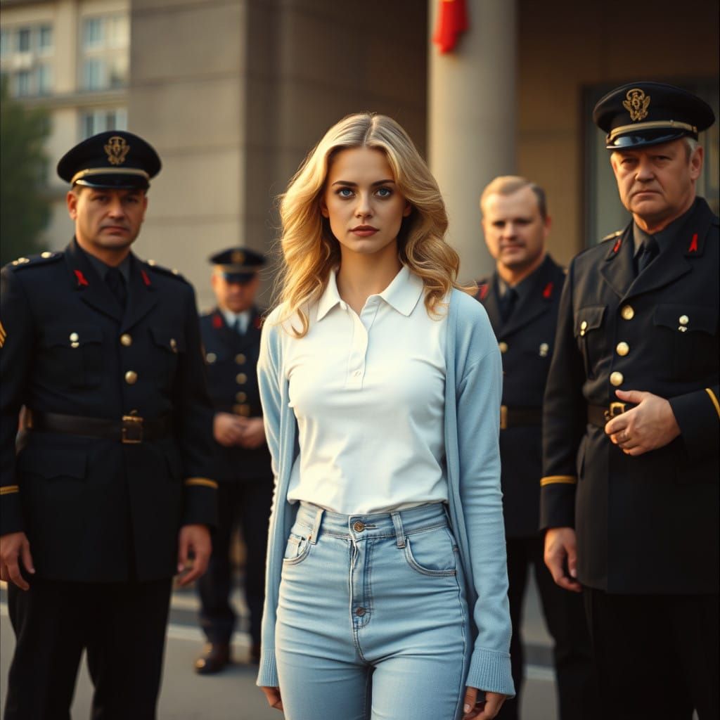 East Berlin Beauty in 1975 Film Noir Style