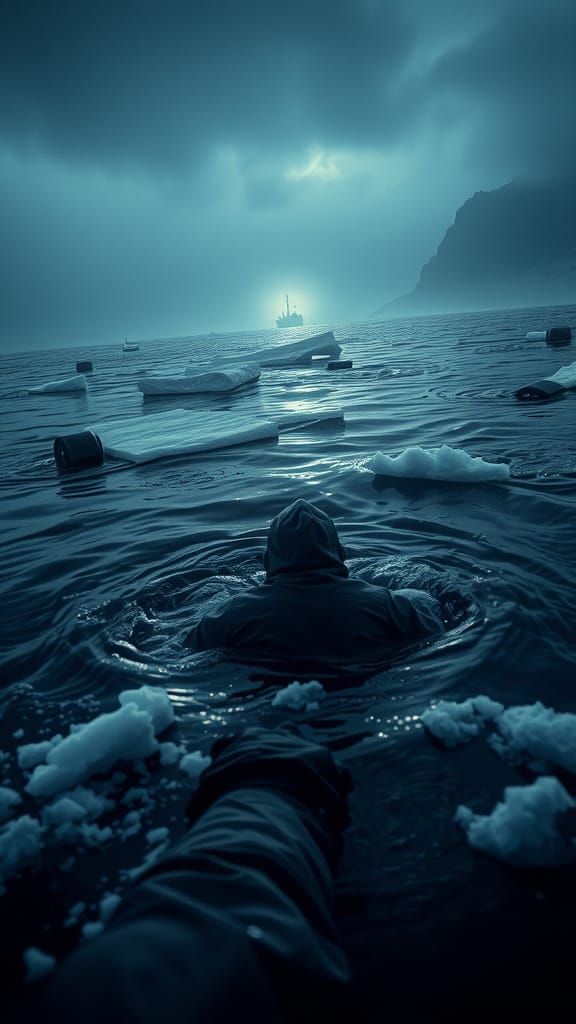 Survival at Sea in Cinematic Hyper-Realism