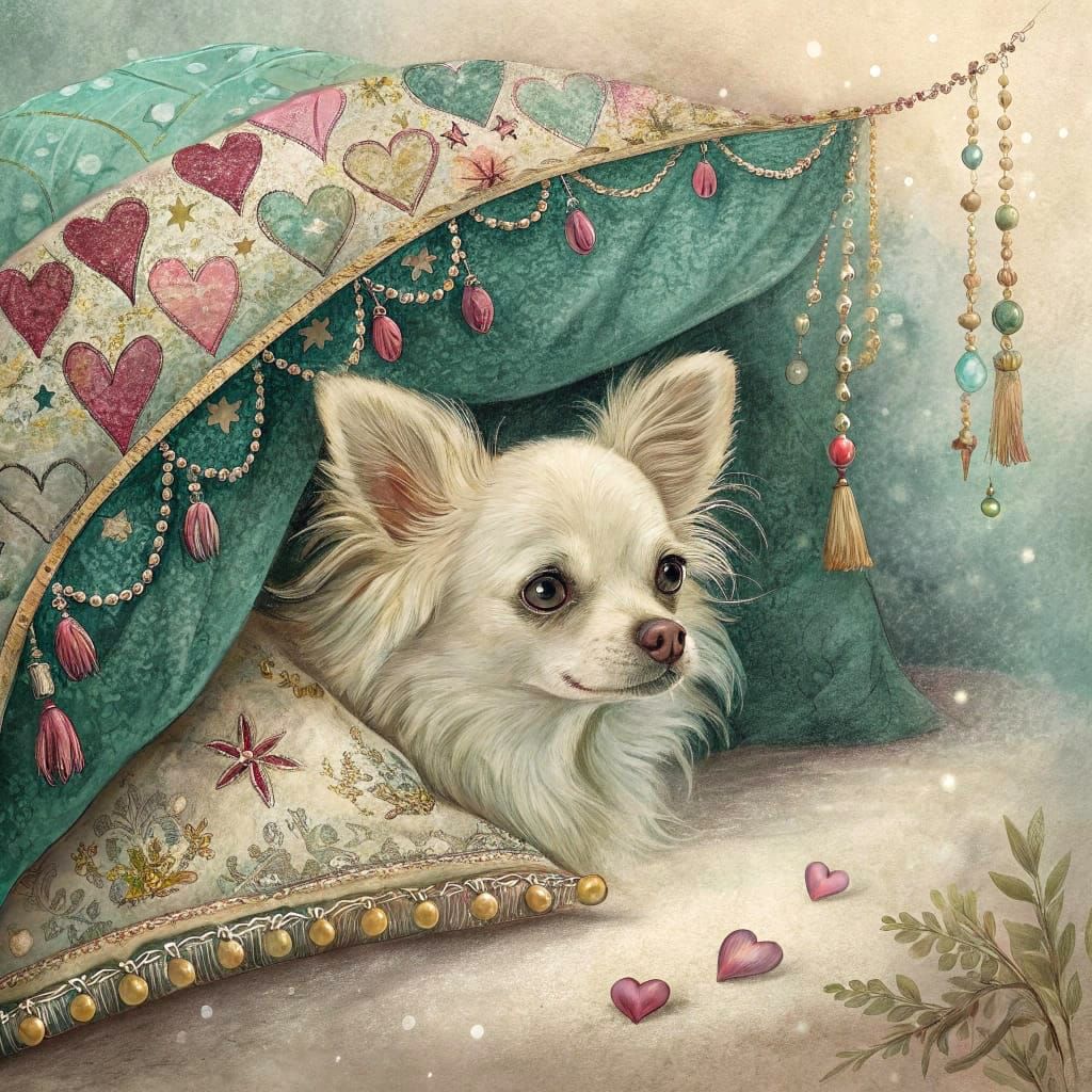 Whimsical Dog Discovers Hidden Valentine's Treasure