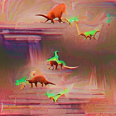 AI Generated Image of Dinosaurs