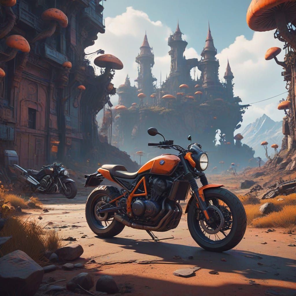 Biker Mice on Mars: Gothic Sci-Fi Concept Art