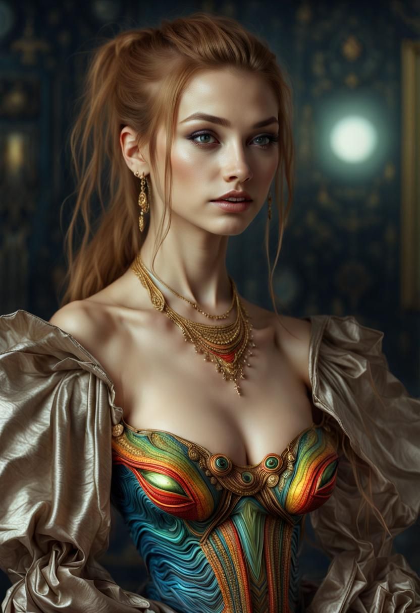Hyperrealistic Aliens Smiling with Magical Lighting