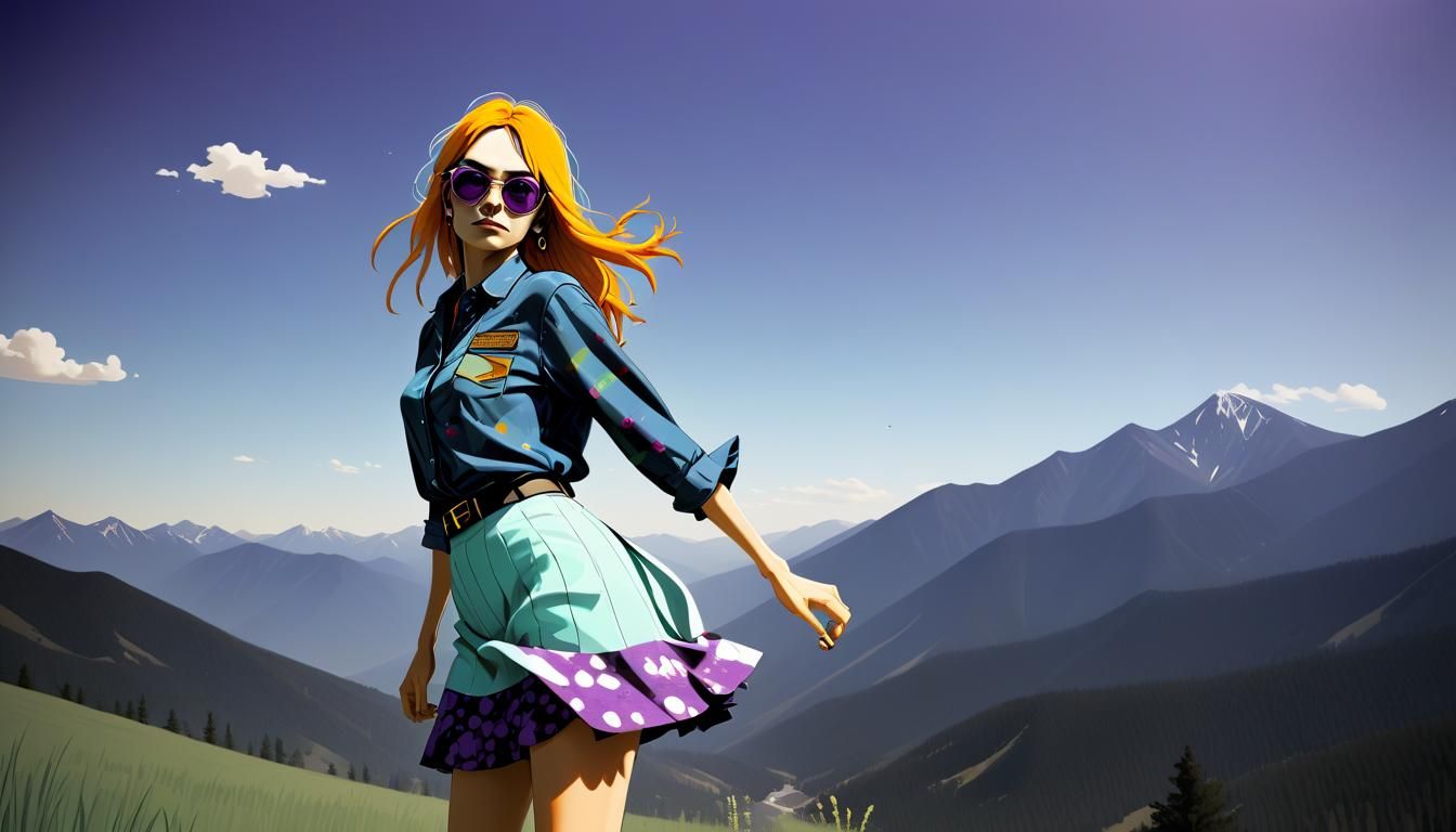 Portrait of a Free-Spirited Woman