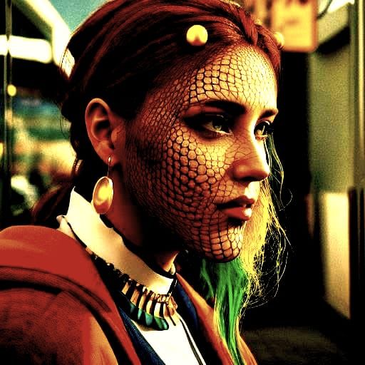 Glamorous Portrait of a Woman in Hyperrealistic CGI