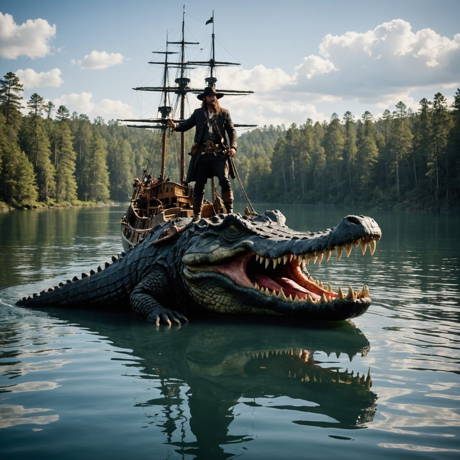 Lake Placid Crocodile Pirate Ship