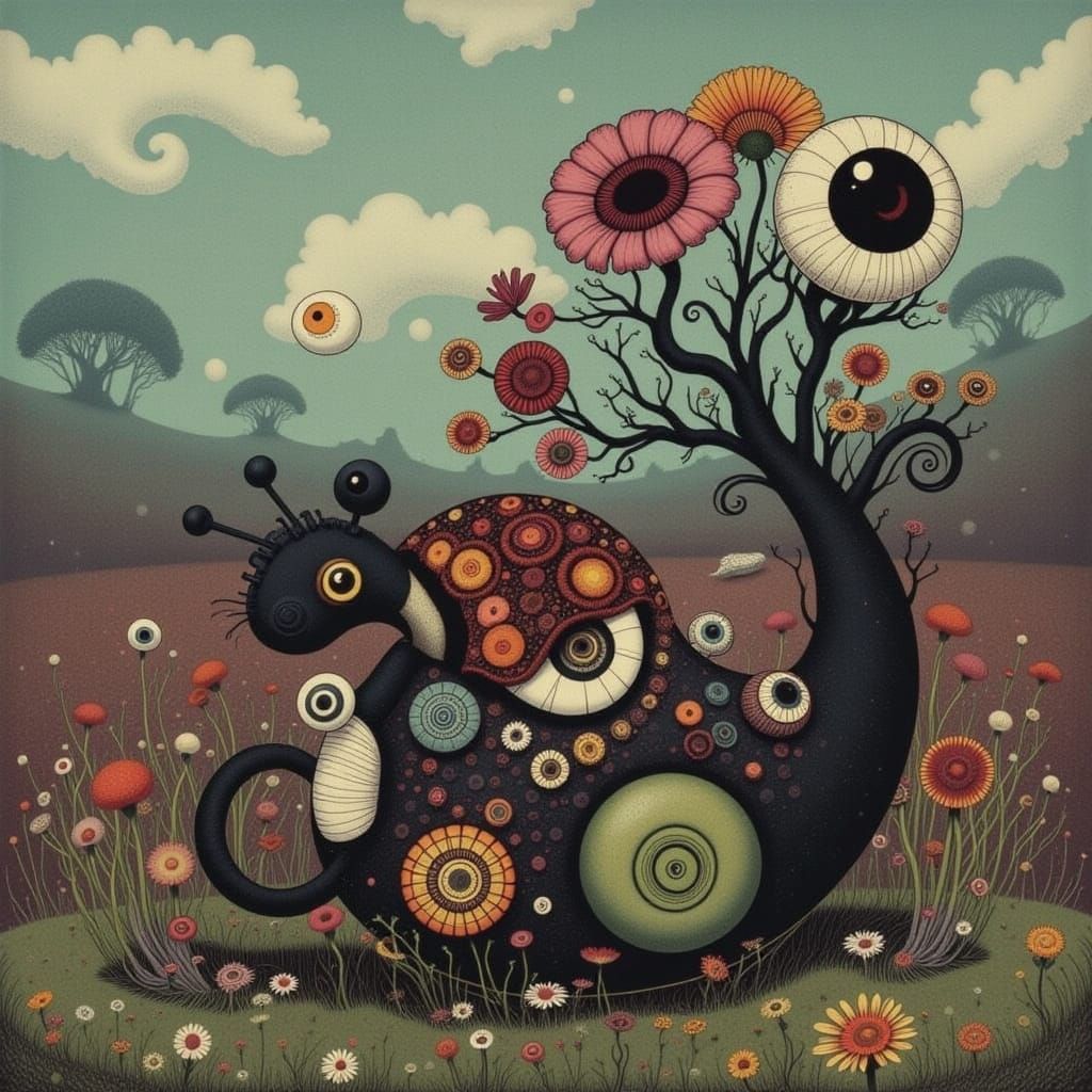 Skeleton Woman's Tender Embrace: A Surreal Portrait