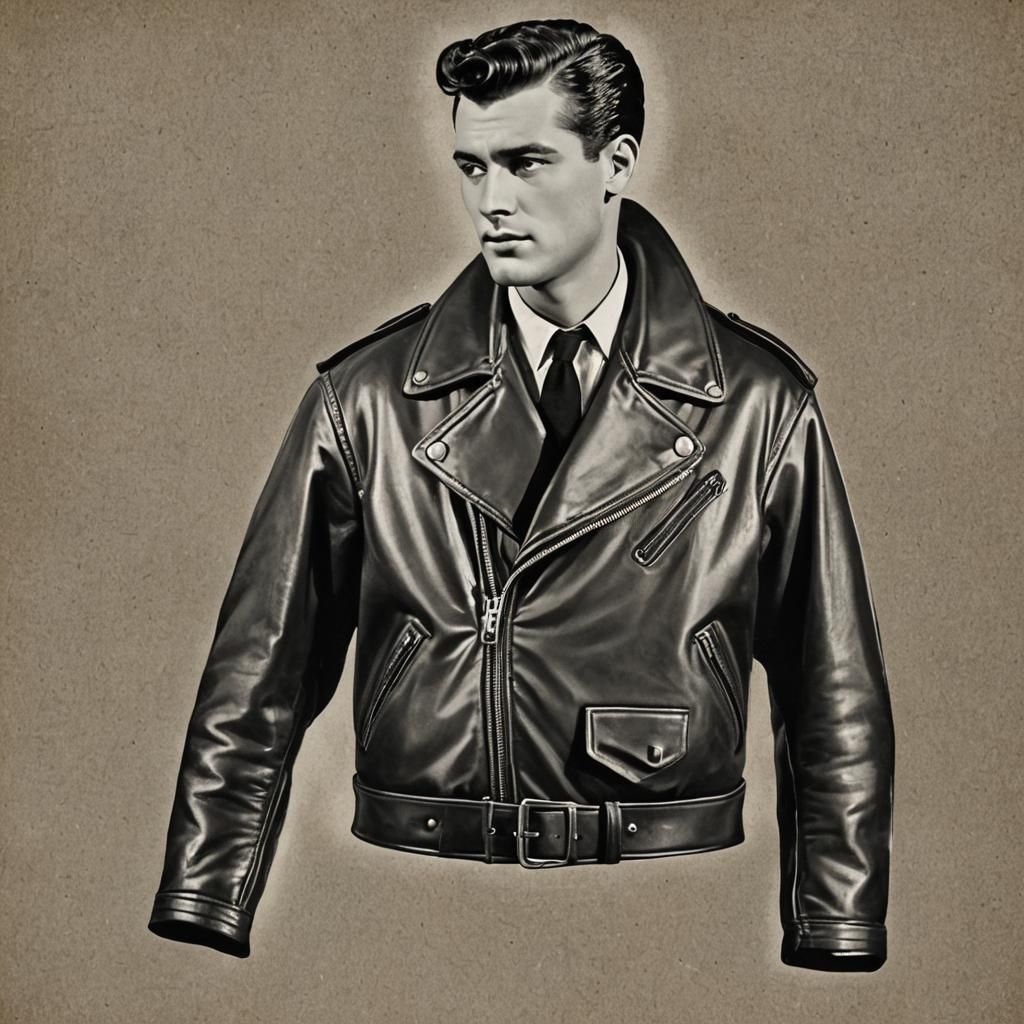 Iconic 1950s Leather Jacket Fashion