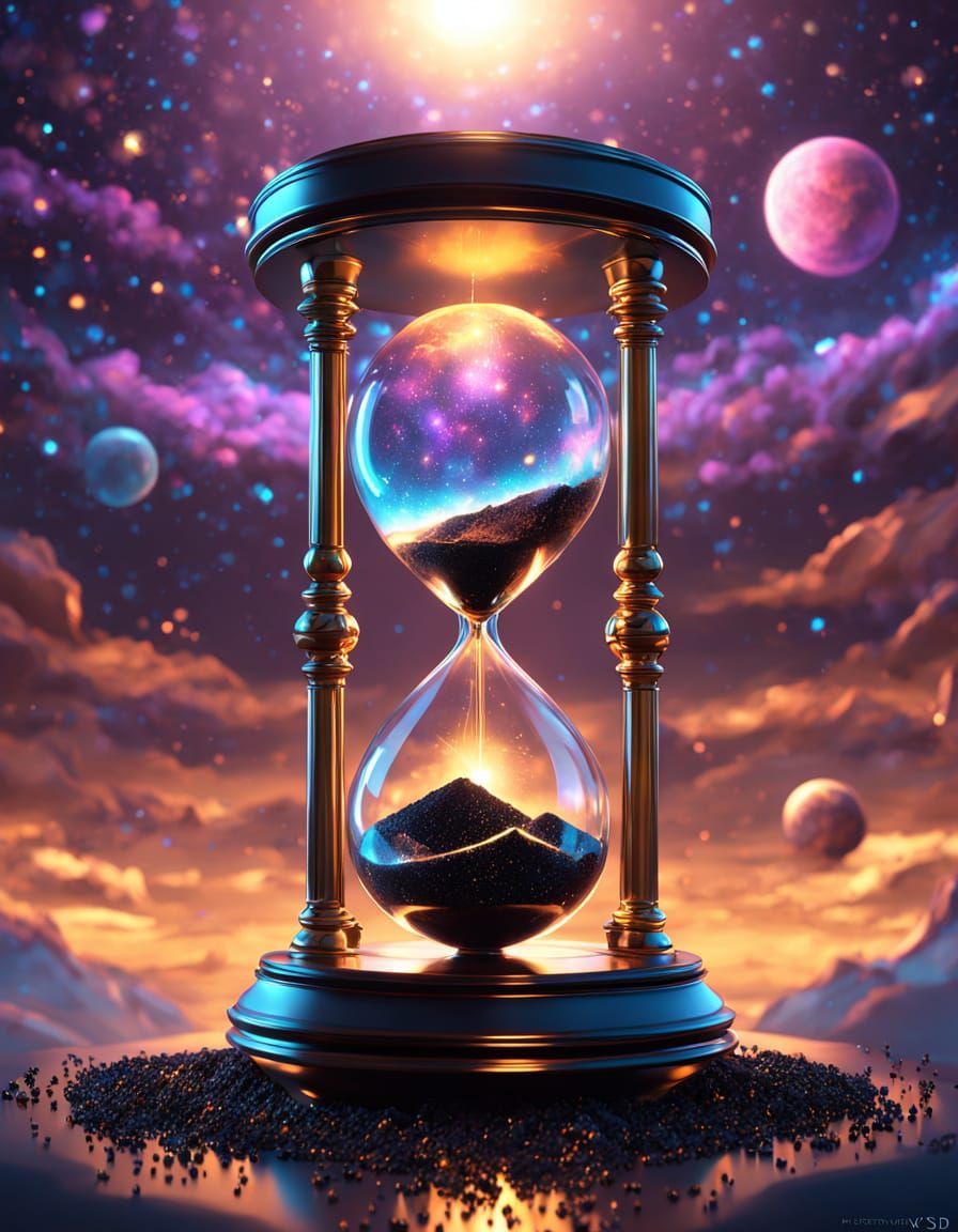 Surreal Cosmic Concept Art in 3D Anime Style