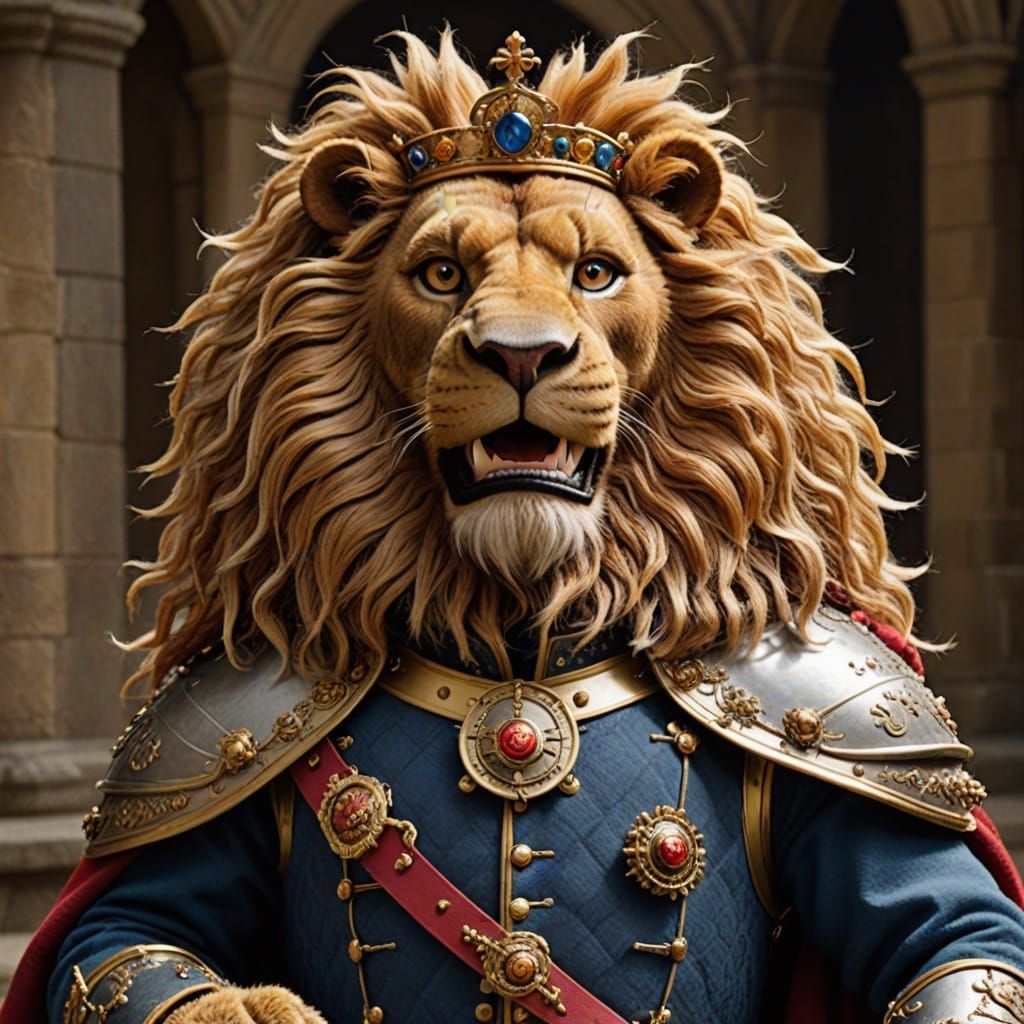 Muppet Lionheart: A Regal Lion in Muppet Form