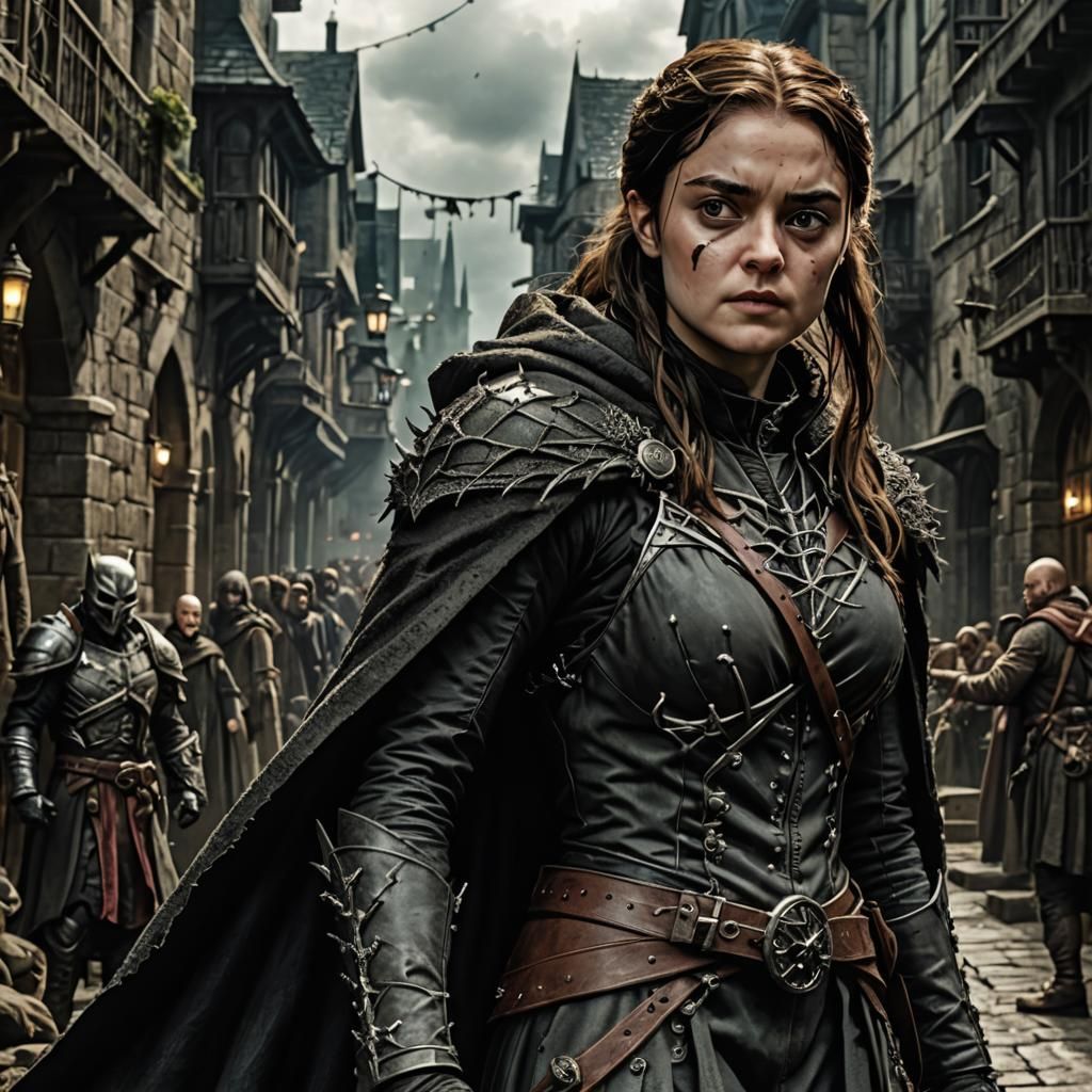 Arya Stark as Dark Comic Book Antihero