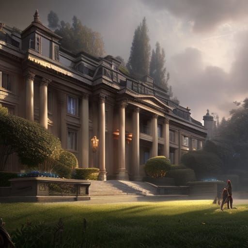 Hyperdetailed Mansion Gardens in Unreal Engine