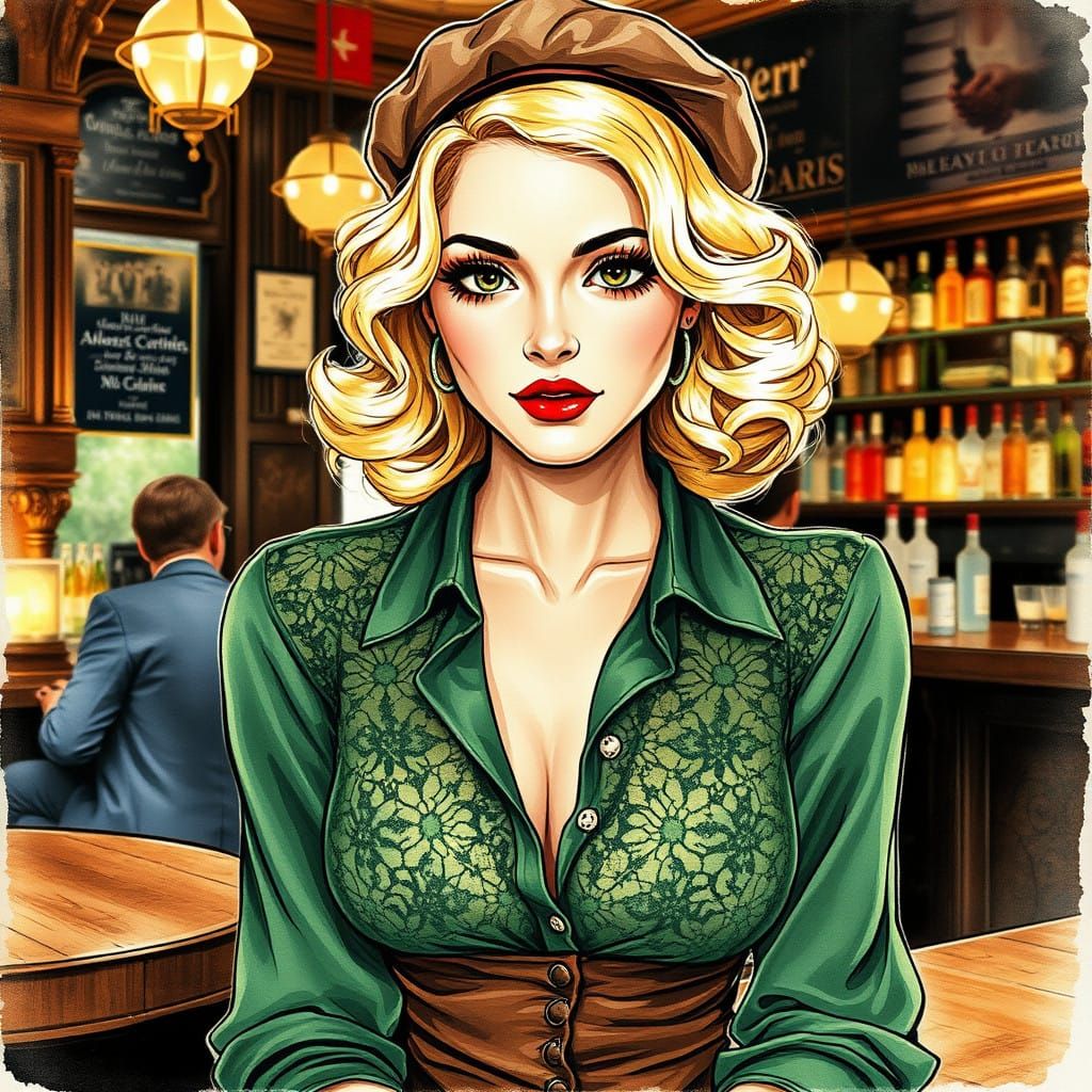 beauty  woman , blond hair