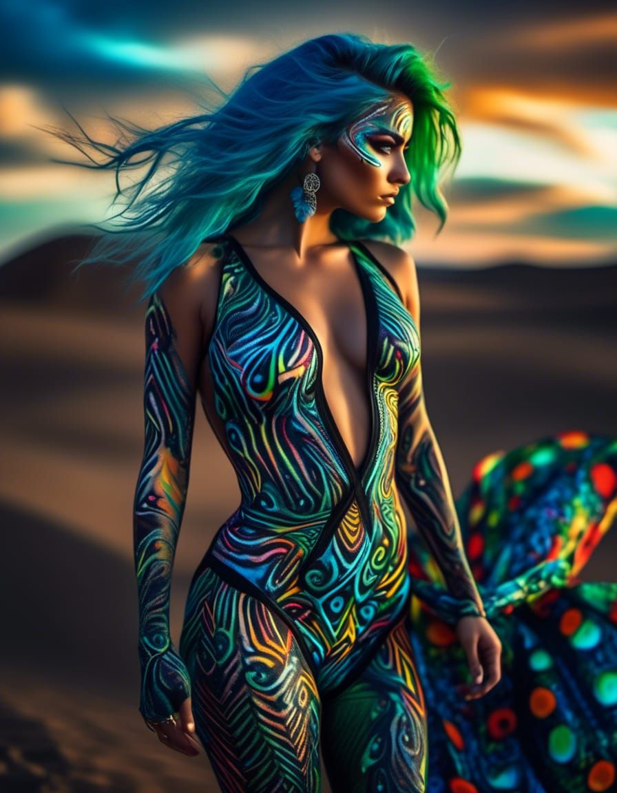 Bodypaint lora in progress