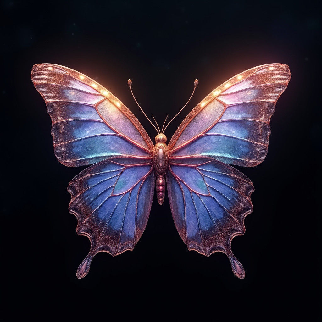 Butterfly with Galaxy Wings: Conceptual Art