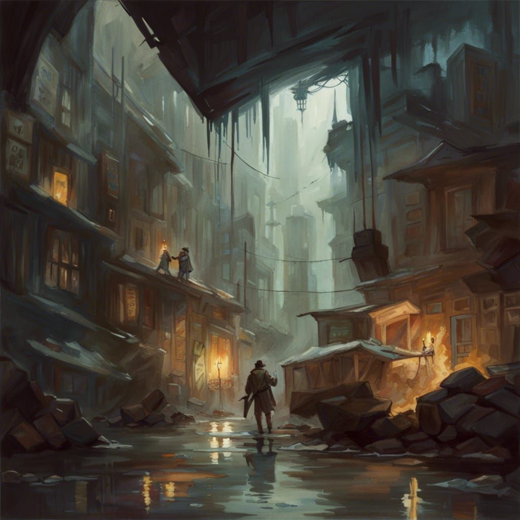 Epic Fantasy Landscape Painting