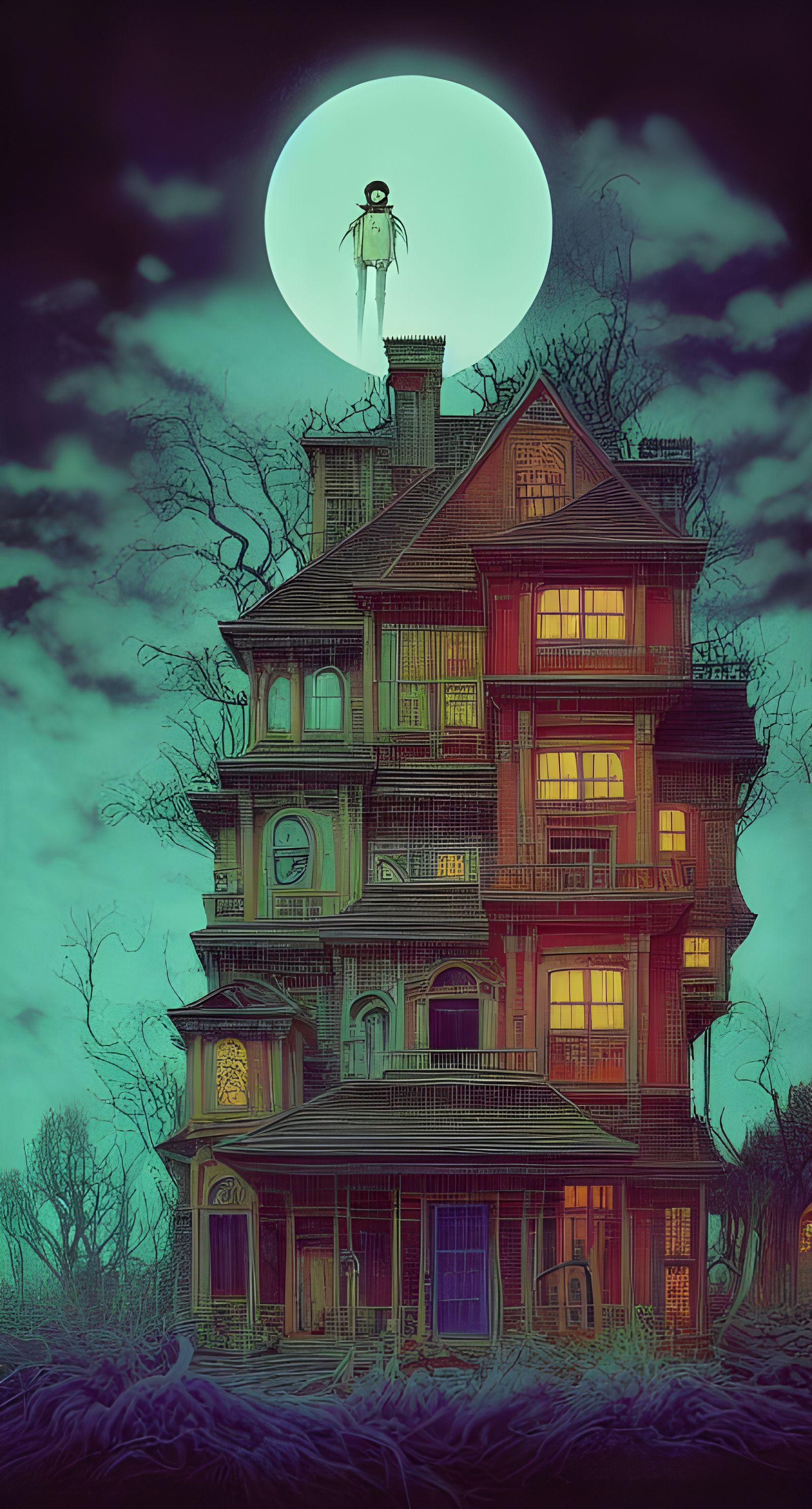 Surreal Ghost Portrait by Studio Ghibli, 8K