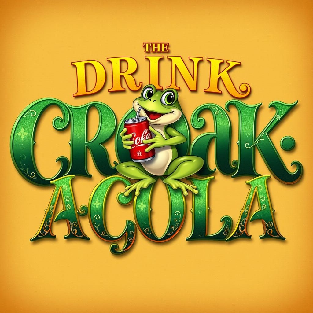 Drink Croak-A-Cola: Fantasy Book Cover Art