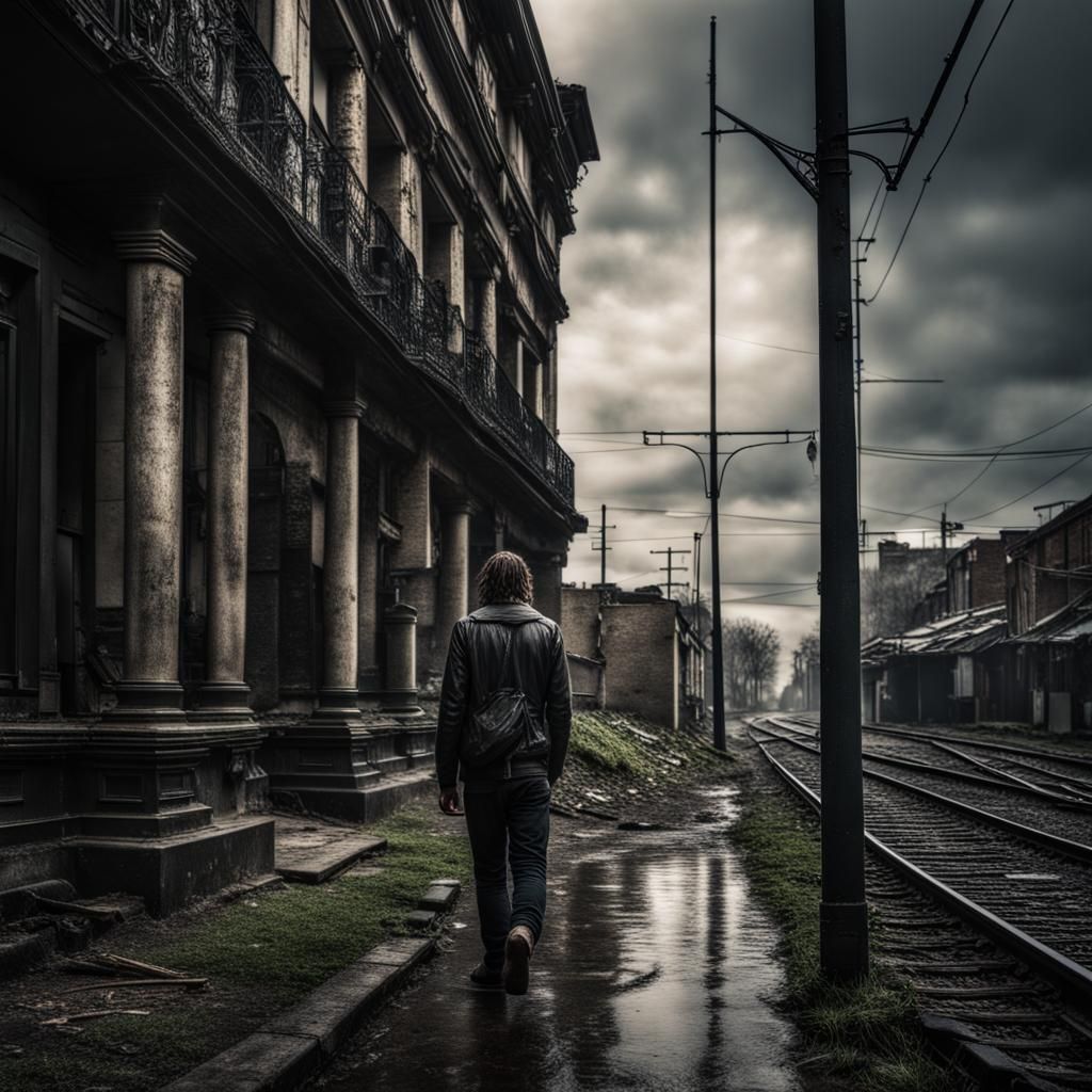 Hyperrealistic Stray Animal in Cinematic Style