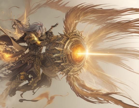 Epic Anime Fight Scene: Maniacal Laughter in High Fantasy