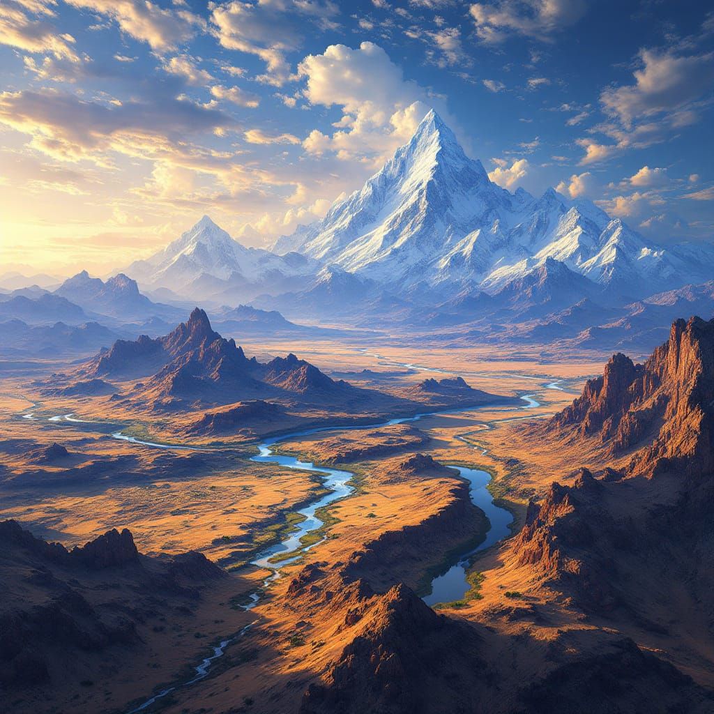 Diverse Geographical Features Inspired by Earth's Beauty