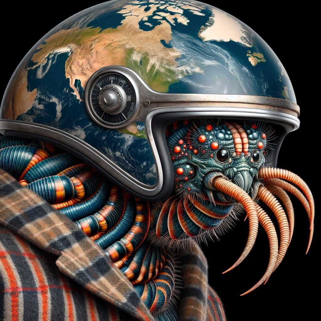 Anthropomorphic Multihelix Global Crinoid Ceprotizns Bunder