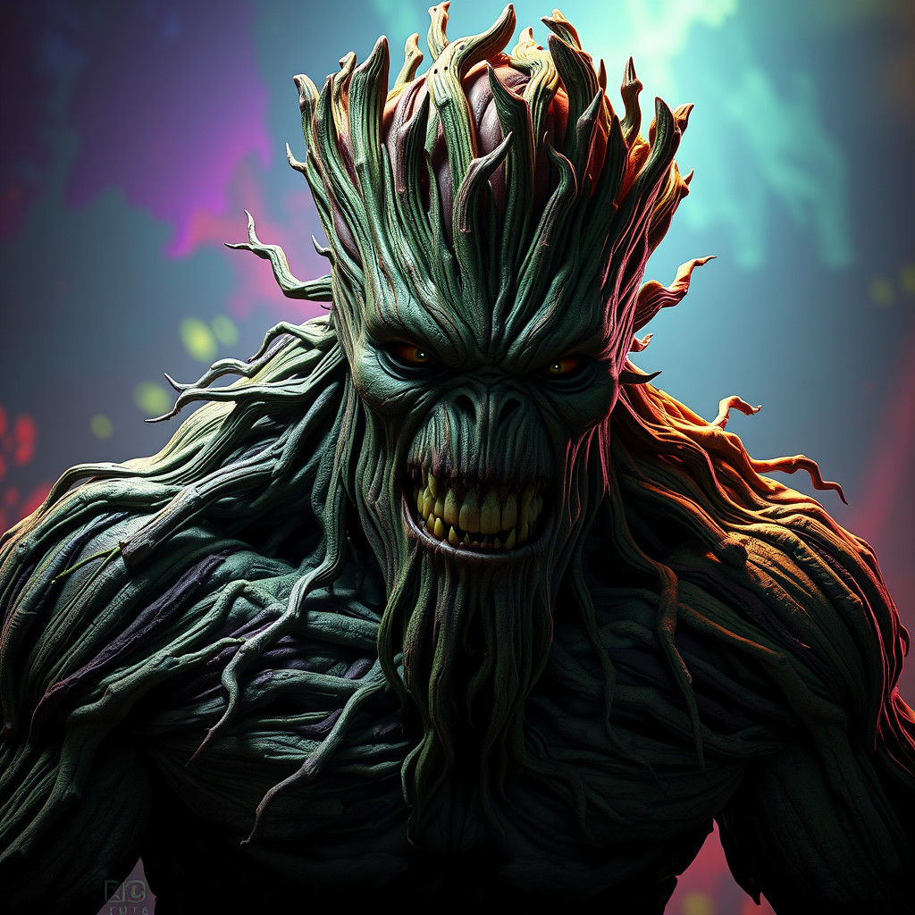 Hyperrealistic Hybrid Creature in Comic Book Style