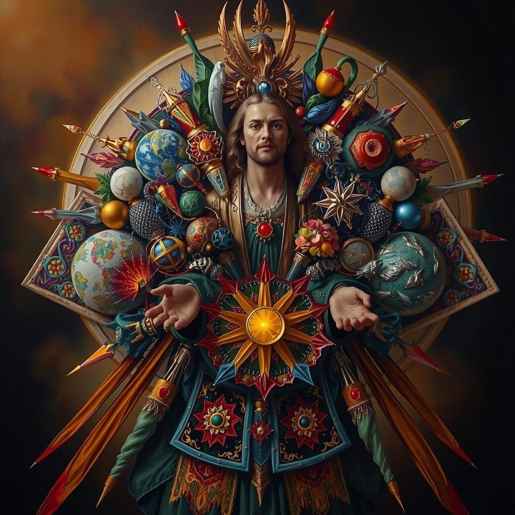 Masterpiece Painting of Beauty and Truth