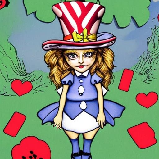 Alice as Frog in Wonderland