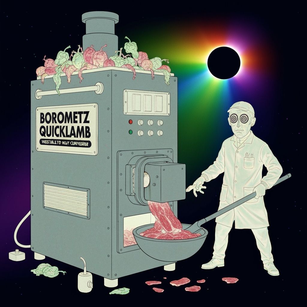 Dieselpunk Mad Scientist Converts Vegetables to Meat