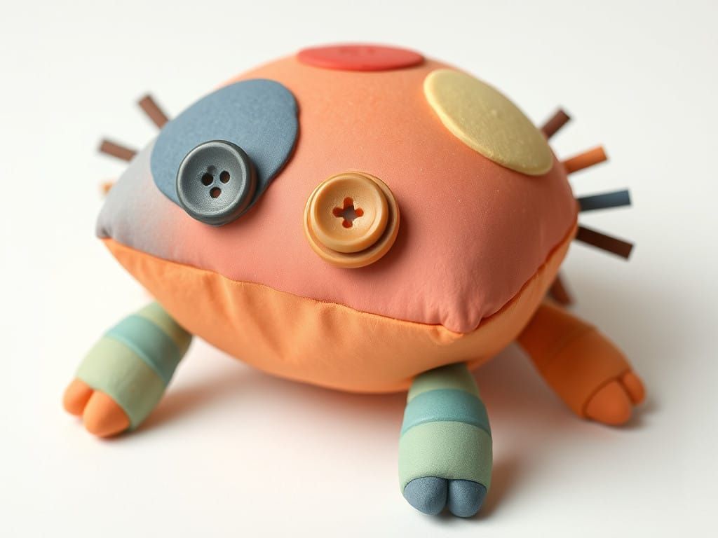 Whimsical Children's Book Character Made from Modeling Clay