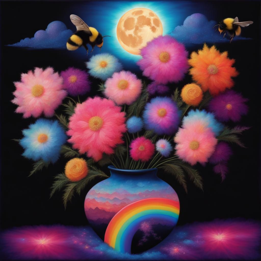 Bumblebees Twinkling stars winkle stars Bumblebees Vase of flowers Bumblebee bumble bee  Bumble bees texture Bumble bees...