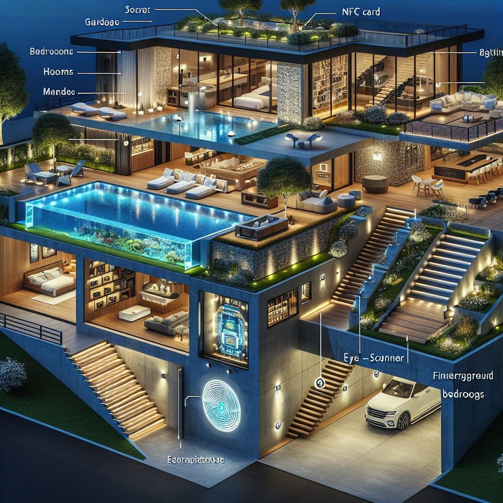 Luxury Villa with Advanced Technology and Garden