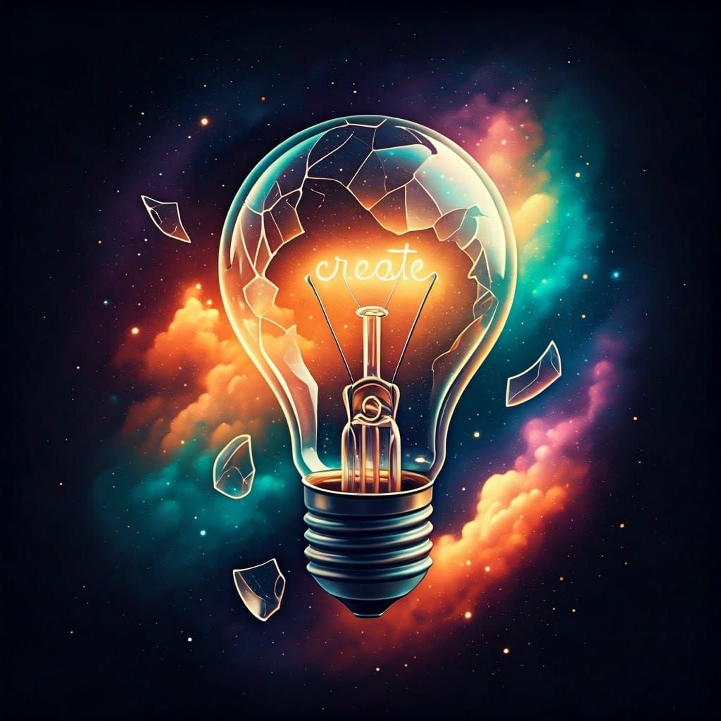 Galaxy Lightbulb Creates Surreal Dreamscape