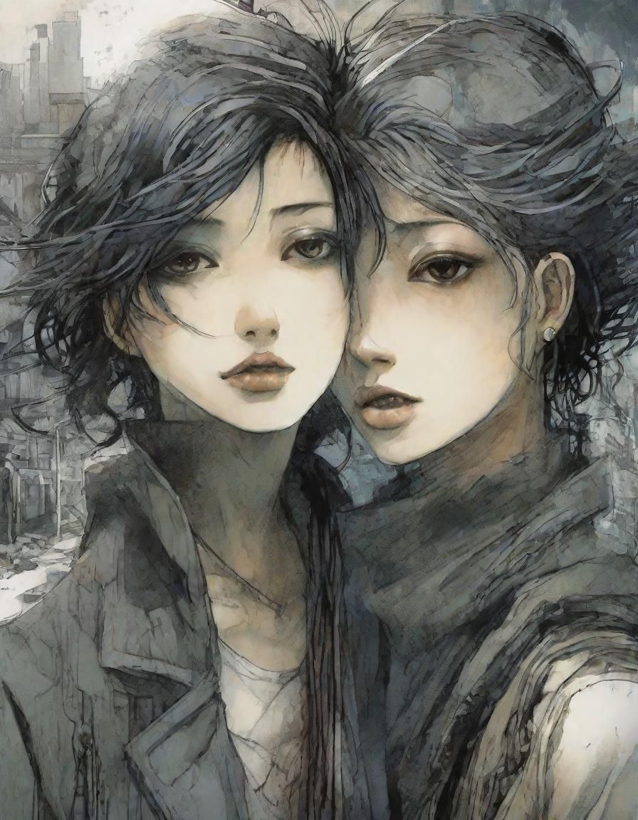 Art style of Kazuma Kaneko, Megami Tensei, surreal, abstract...