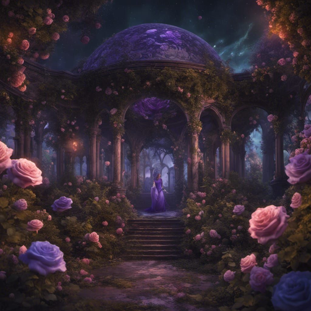 Grim Grinning Ghosts in Spooky Space Garden
