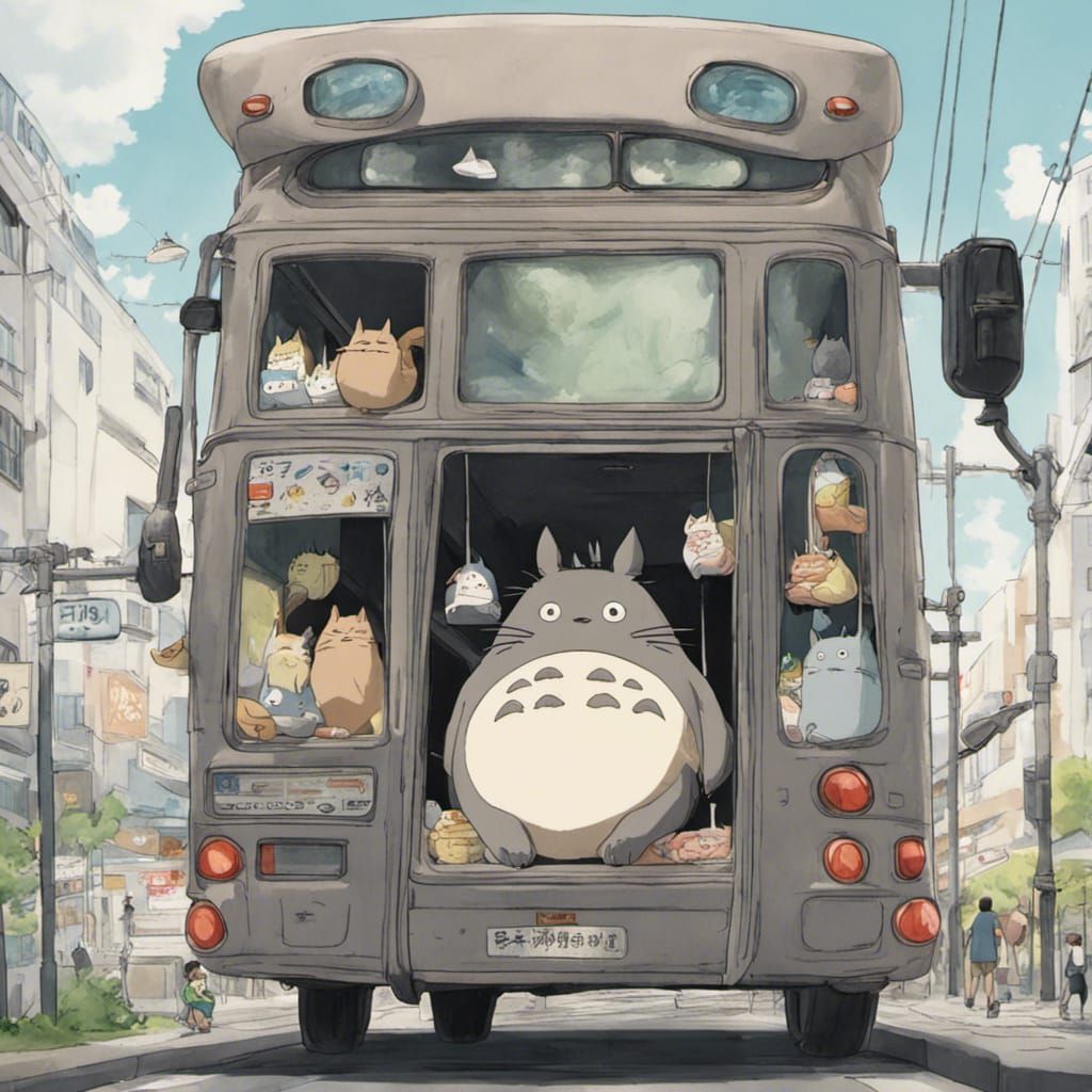 Totoro's Multi-Legged Cat-Bus Adventure