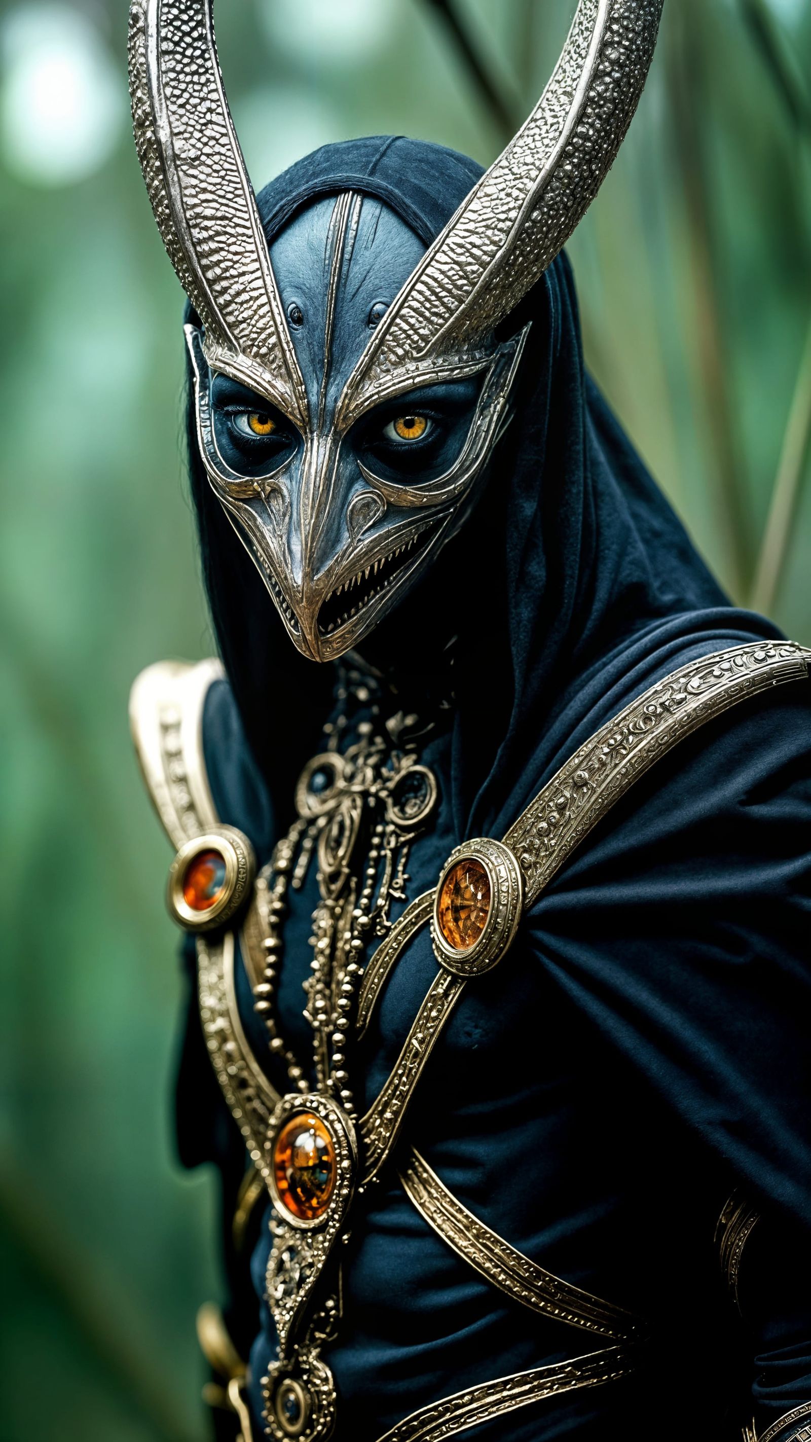 Hyperrealistic Mythical Creature Stares Intently