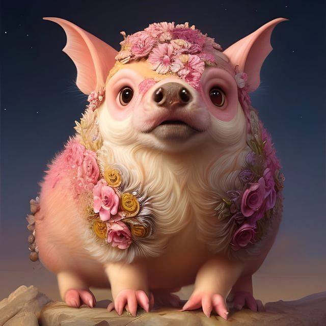 A Floral Pig-Weasel