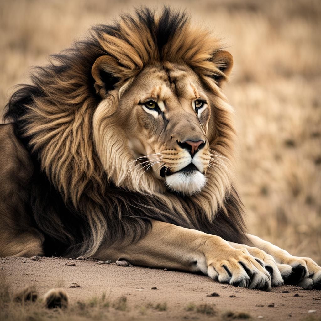 Majestic Lion Portrait