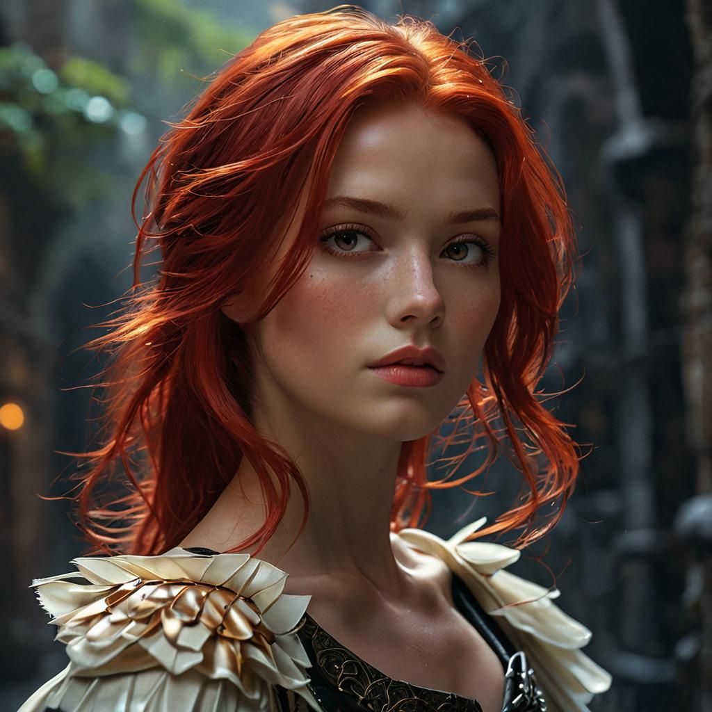 Medieval Warrior in Mysterious Alleyway, Fantasy Concept Art