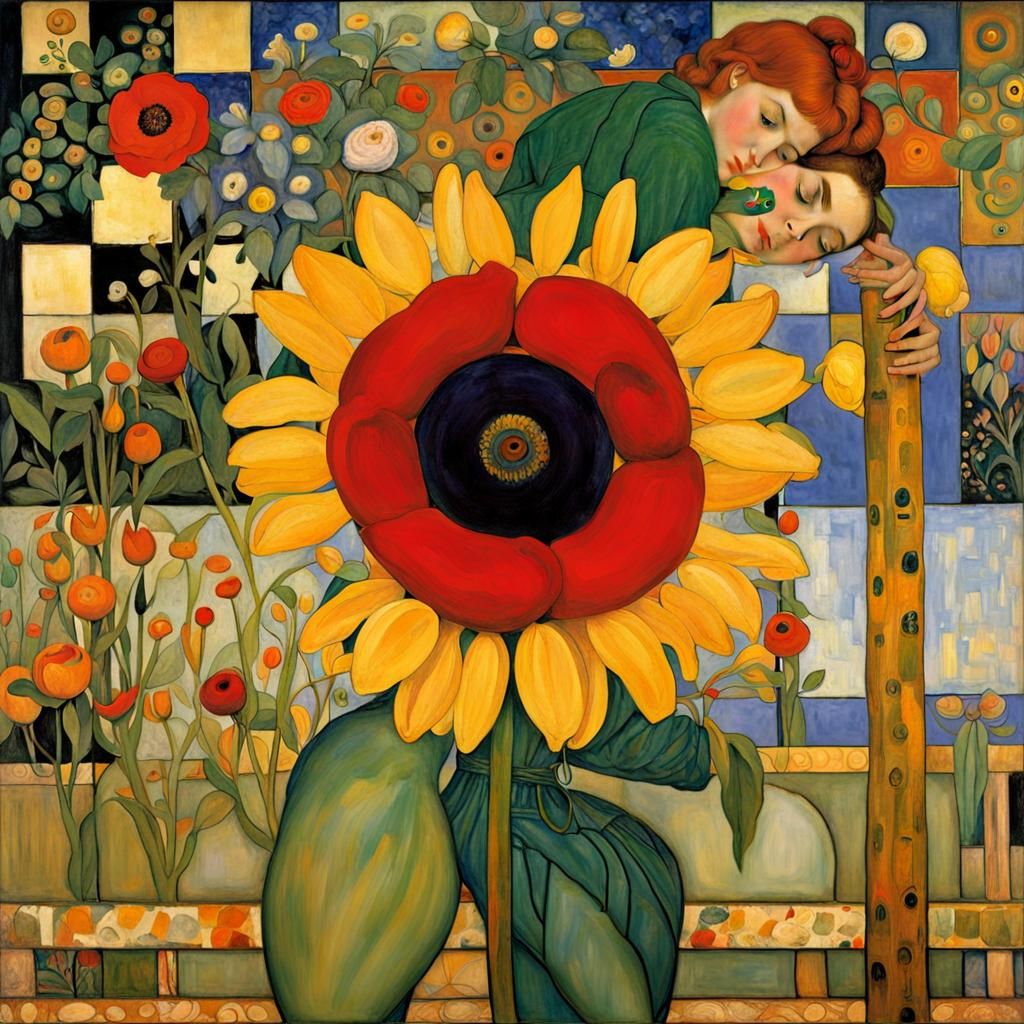 Inspired by Klee, Klimt, Renoir, Waterhouse, Botticelli