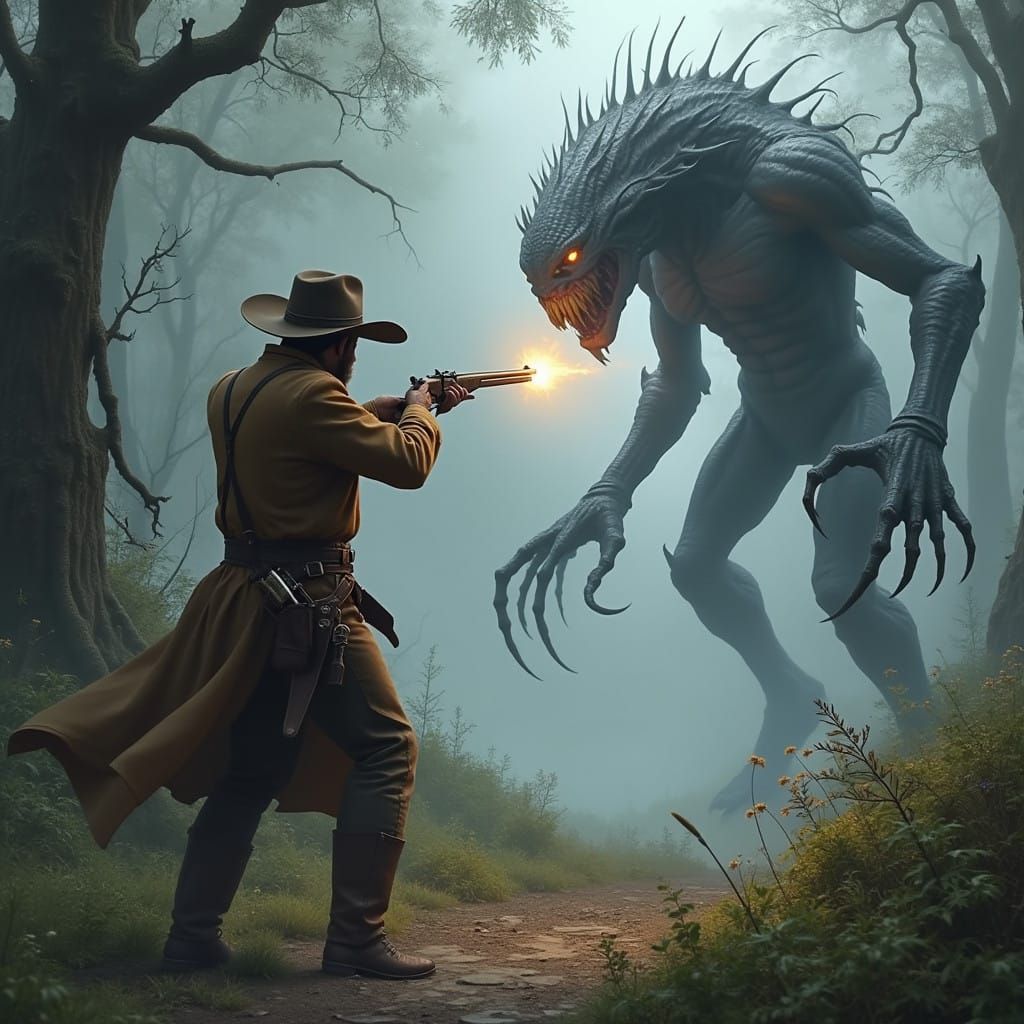 Gritty 1883 Marshal Battles Tentacled Monster in Mysterious....