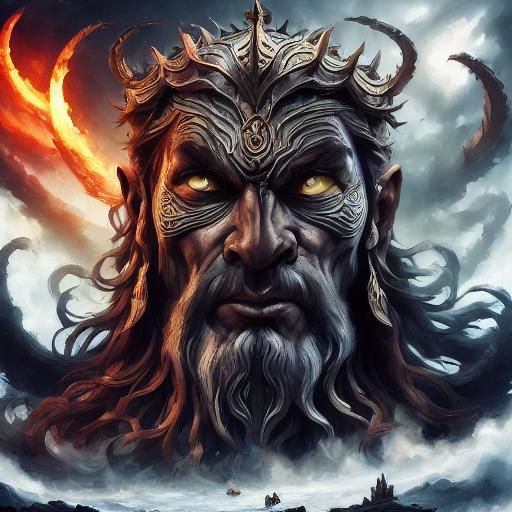 Medieval Gladiator Battle in Fine Art Style