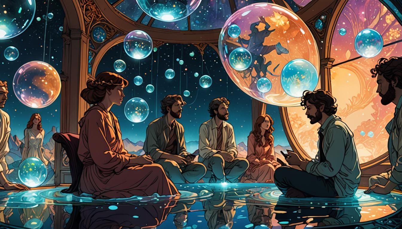 Humans and VirtuaPets in Cosmic Solarpunk Smart-Home