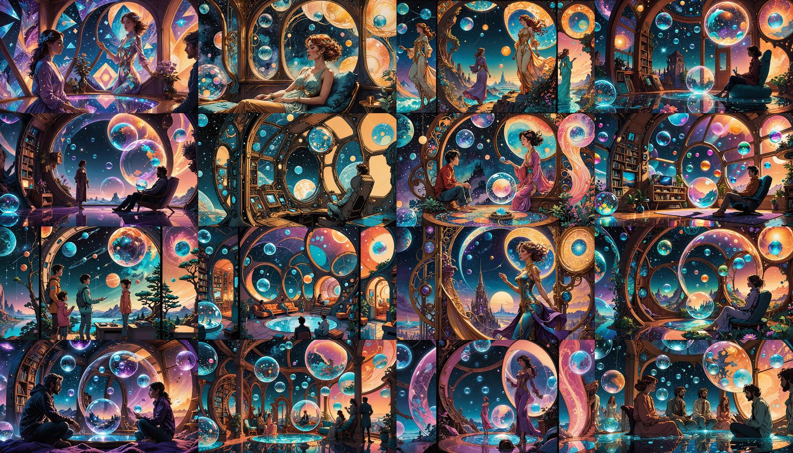 Cosmic Comic Art: Space Exploration in Nano-Homes