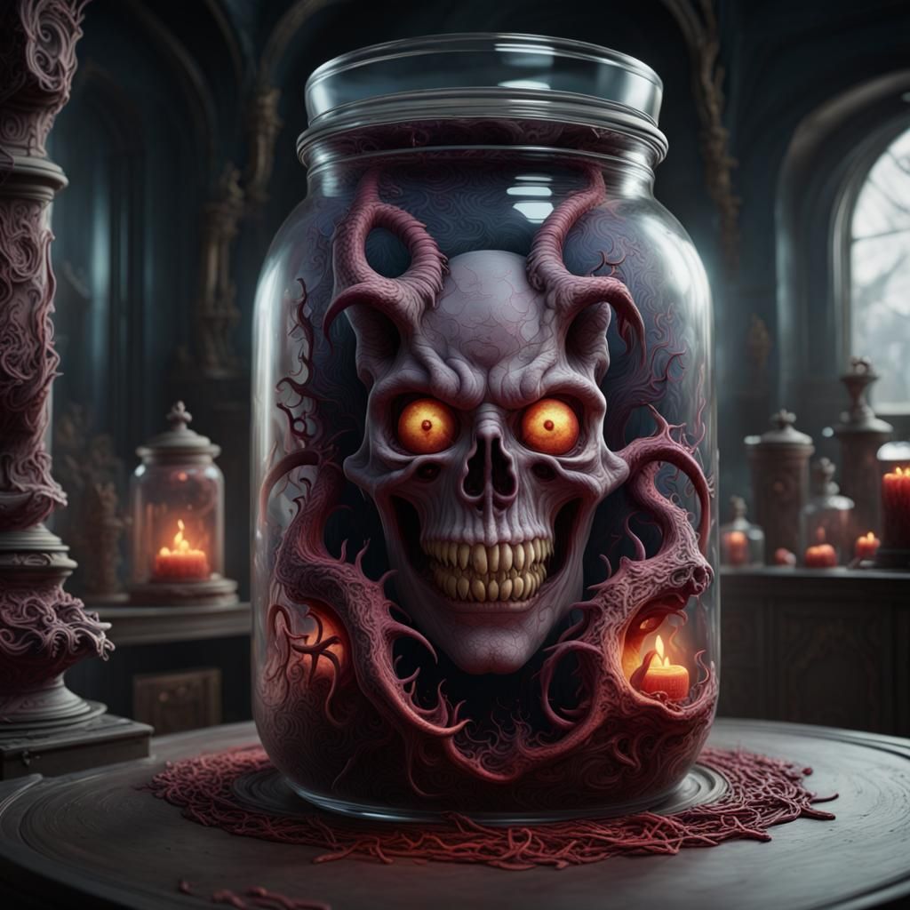 Demonic Universe Trapped: Detailed Matte Painting