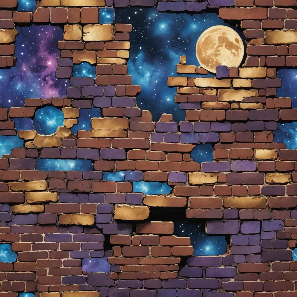 Brick Wall Portal to Starry Space