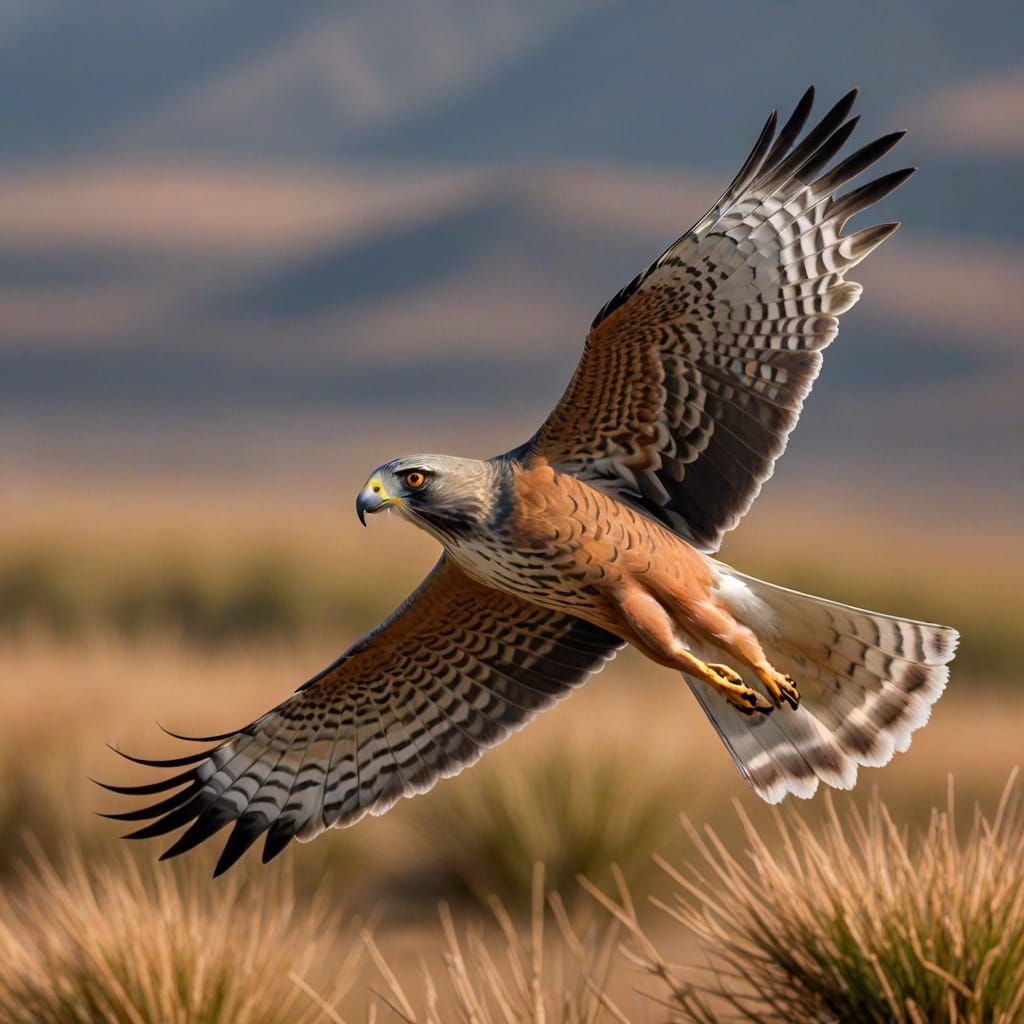 Montagu's Harrier in Flight: Wildlife Photography
