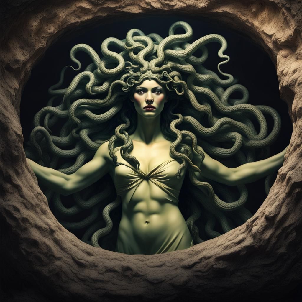 Medusa in Dark Snake Cave