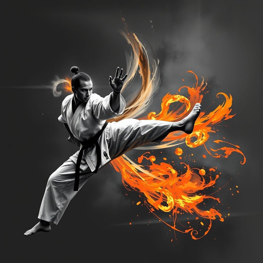 Abstract Martial Arts: Energy and Motion in Art